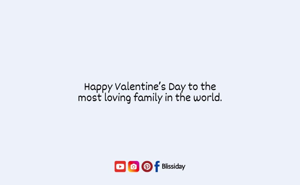 Valentine's Day Wishes for Family